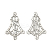 Non-Tarnish 304 Stainless Steel Hollow Flower Chandelier Component Links X-STAS-R083-25-1
