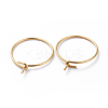 316 Surgical Stainless Steel Hoop Earrings Findings STAS-K146-039-25mm-G01-2