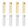 8Pcs 2 Colors 304 Stainless Steel Pendants FIND-UN0004-05-1