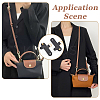 Microfiber Imitation Leather Undamaged Bag D Ring Connector PURS-WH0005-35KCG-02-6