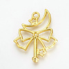 Tibetan Style Alloy Open Back Bezel Pendants LS-TIBE-S308-04G-1