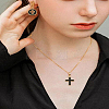 48Pcs 8 Styles Alloy Enamel Pendants ENAM-LP0001-24-3