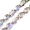 Electroplate Glass Beads Strands EGLA-T028-01J-1