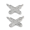 Brass Micro Pave Cubic Zirconia Charms KK-B102-07P-1