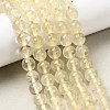 Natural Lemon Quartz(Heated) Beads Strands G-B167-A11-8mm-1