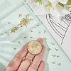 60Pcs 4 Styles Brass Peg Bails Pin Charms KK-BBC0022-87-3