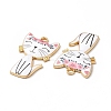 Alloy Enamel Pendants ENAM-M046-10G-D-3