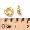 Brass Micro Pave Cubic Zirconia Beads KK-P239-29A-G-3
