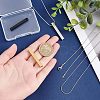 DIY Rectangle Pendant Necklace Making Kits DIY-UN0003-52-4