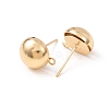 Brass Stud Earring Findings KK-G604-01G-05-2
