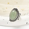 Natural Green Aventurine Adjustable Rings RJEW-I108-01AS-02-2