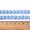 Transparent Glass Imitation Cat Eye Beads Strands GLAA-Q110-01C-05-4