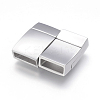 Tarnish Resistant 304 Stainless Steel Magnetic Clasps with Glue-in Ends LS-STAS-G143-75P-2