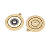 304 Stainless Steel Enamel Pendants STAS-P447-01B-G-3