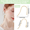 200Pcs 316 Surgical Stainless Steel Earring Hooks STAS-BBC0008-52-2