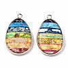 Natural Regalite/Imperial Jasper/Sea Sediment Jasper Pendants X-G-S359-192-2