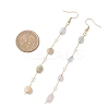 Handmade Natural Morganite Beaded Chains Earring & Necklaces Sets SJEW-JS01342-01-7