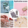 2Pcs Retro Rectangle Silk Zipper Roll Pouches ABAG-GO0001-02A-7