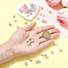 50Pcs Glass Pendants PALLOY-YW00103-5