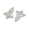 Non-Tarnish 304 Stainless Steel Hollow Flower Chandelier Component Links X-STAS-R083-25-2