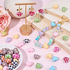 50Pcs Opaque Acrylic Beads OACR-SP0002-03-4