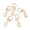 Alloy Infinity Pendants LS-PALLOY-WH0001-06G-1