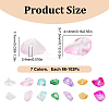 84G 7 Colors Spray Painted Transparent Glass Beads Strands GLAA-GO0001-18-2