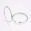 Tarnish Resistant 304 Stainless Steel Big Hoop Earrings LS-EJEW-F105-19P-2