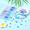 10 Styles Transparent Spray Painting Crackle & Glass Pearl Glass Beads GLAA-YW0003-54-2