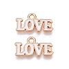 Valentine's Day Theme Alloy Enamel Pendants ENAM-T020-50D-02-1