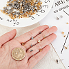 80Pcs 4 Style 304 Stainless Steel Half Round Stud Earring Findings STAS-DC0009-66-3