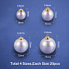Acrylic Pearl Ear Nuts OACR-PH0001-17-2