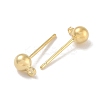 Brass Studs Earring Findings KK-H503-29G-03-2