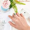 Tarnish Resistant Adjustable 304 Stainless Steel Finger Rings Components STAS-L193-P-14mm-3