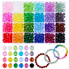 24 Colors Transparent Acrylic Beads TACR-PH0001-93A-1