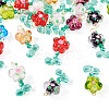 20 Pcs Random Color Glass Pendants
 PALLOY-TA00219-3
