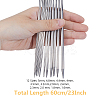 12 Styles Stainless Steel Wire Knitting Needles DIY-AR0004-93A-2