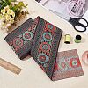 Ethnic Style Embroidery Polycotton Ribbons OCOR-WH0073-28-5