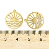5Pcs 201 Stainless Steel Pendants LS-STAS-M056-01A-G-3