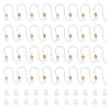 120Pcs 4 Color Eco-Friendly Plastic Earring Hooks STAS-DC0004-39-1