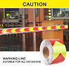 2" X 33ft Reflective Hazard Warning Tape Yellow Red High Intensity Waterproof Reflector Safety Tape Marking Tape for Outdoor Steps AJEW-GF0001-54B-6