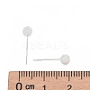 Textured 925 Sterling Silver Ball Stud Earrings X-EJEW-L202-004A-3