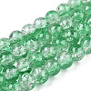 Baking Paint Crackle Glass Bead Strands CCG-S001-8mm-19-1