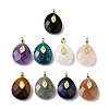 Natural & Synthetic Mixed Gemstone Pendants G-Z090-01G-1