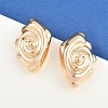 Brass Stud Earrings EJEW-H168-04G-1