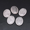 Natural Rose Quartz Oval Palm Stone G-P415-57-1