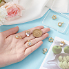 8Pcs 4 Style Brass Micro Pave Cubic Zirconia Pendants KK-BC0010-33-3