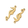 Ocean 201 Stainless Steel Laser Cut Sea Animals Connector Charms STAS-P428-0B-G-2