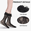 4 Pairs 4 Colors Nylon Women's Socks AJEW-CN0004-35-5