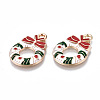 Eco-Friendly Alloy Enamel Pendants X-ENAM-Q437-071-NR-3